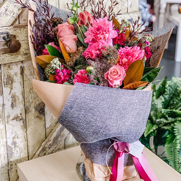 Bold & Moody Pink Roses — Florist in Birtinya, QLD