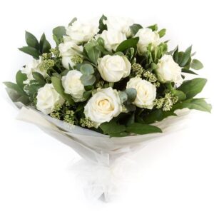 Dozen White Roses — Florist in Birtinya, QLD