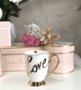 White Love Mug — Florist in Birtinya, QLD