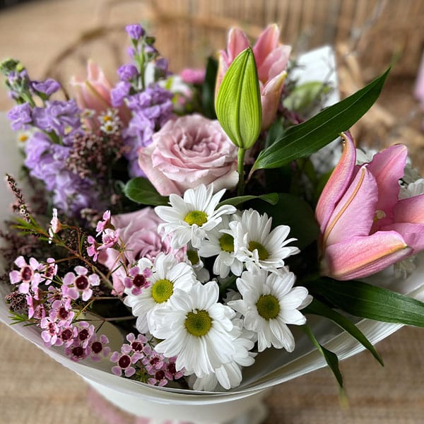 Small Pastel Flower Bouquet — Florist in Birtinya, QLD