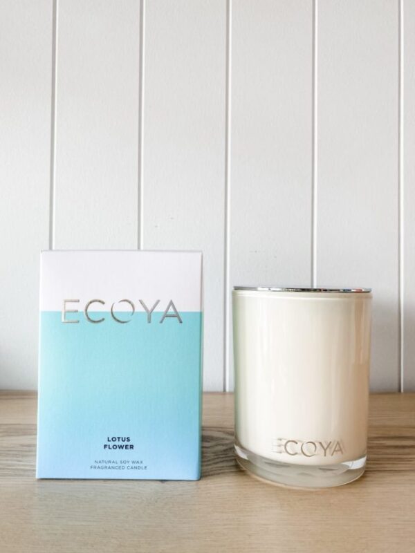 Ecoya Soy Candle in Lotus Flower Scent — Florist in Birtinya, QLD