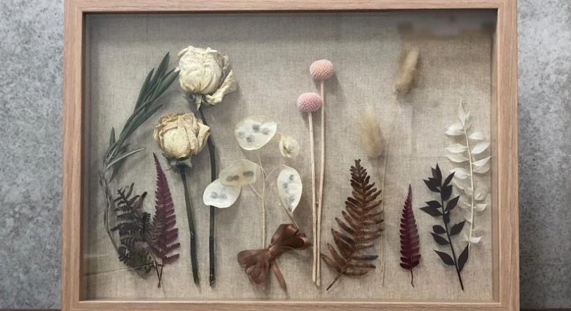Dried Flowers In Frame — Florist in Birtinya, QLD